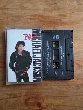 Epic Michael Jackson Bad Original 1987 Pop Audio Cassette Tape Vintage TESTED